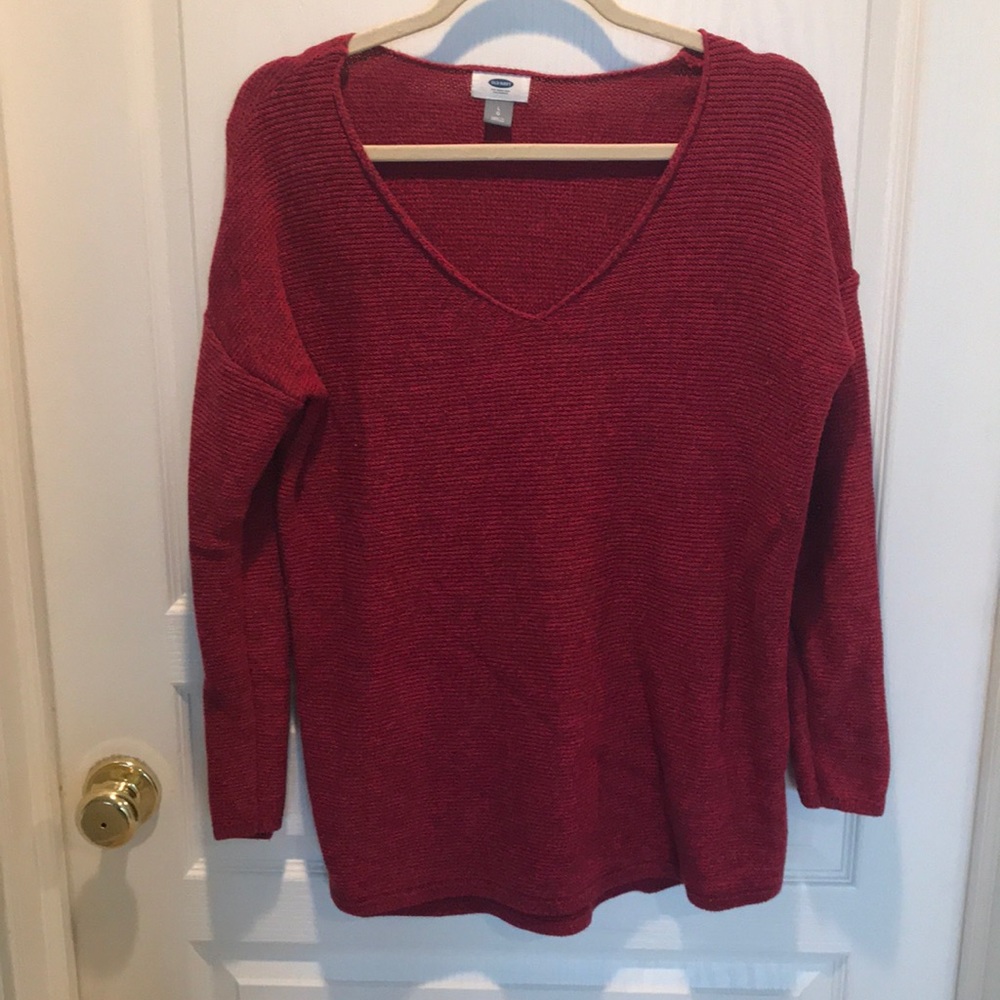 Ruby red old navy ladies sweater size large